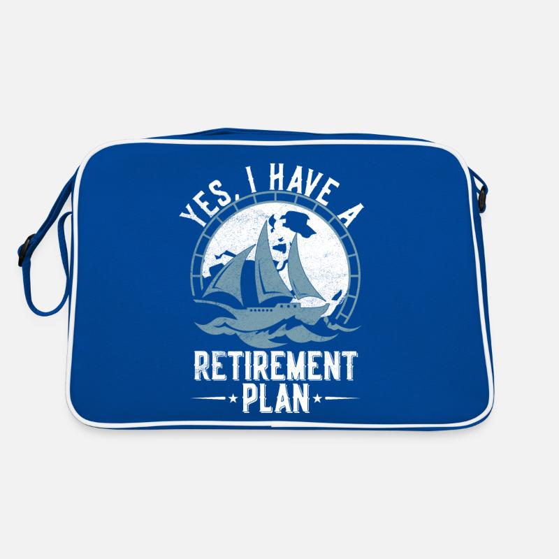 Sailing Retirement Plan Retired Sailor Segelboot Retro Tasche