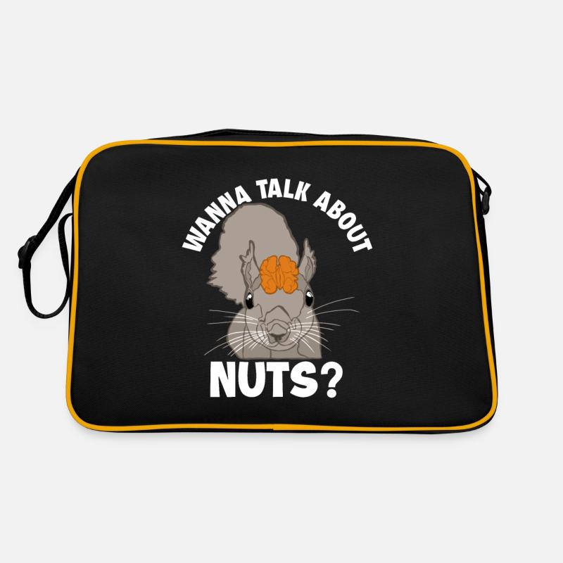 Wanna Talk About Nuts Squirrel Fox Squirrel Retro Bag