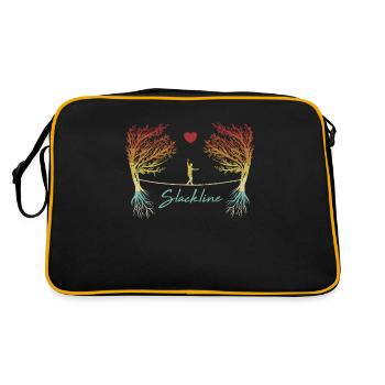 Indoor Slackers Balancing Slackerliner Slackline - Retro Bag - black/gold - Back