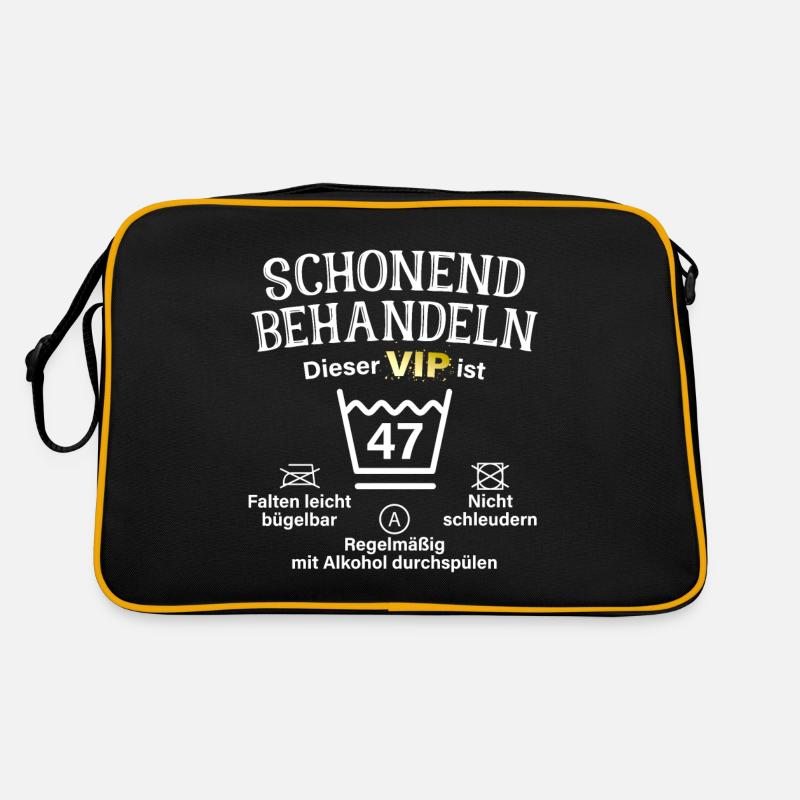 47. Geburtstag Schonend Behandeln 47 VIP ist 47 Retro Tasche
