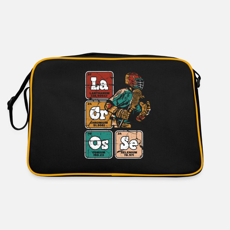 Lacrosse Tableau périodique des éléments Joueurs laxistes Sac Retro