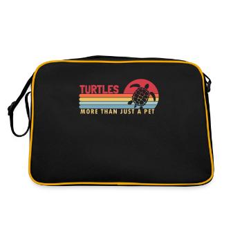 Turtles more than a Pet Giant Turtle - Retro Bag - black/gold - Back