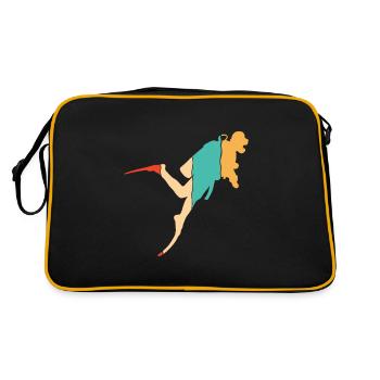 Diving mask Diving fins Goggles Diver - Retro Bag - black/gold - Back