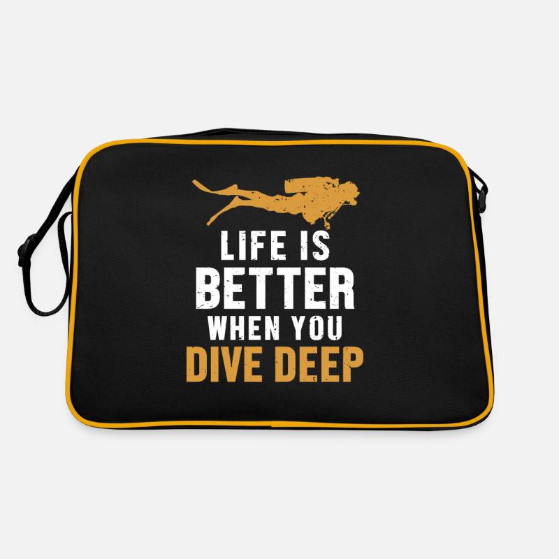 Life Is Better When You Dive Deep Goggles Retro Bag