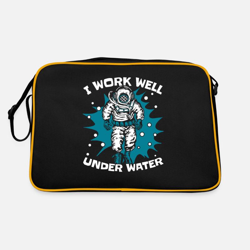 I Work Well Under Water Diving Mask Retro Bag