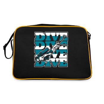 Masque de plongée Diving Palms Goggles - Sac Retro - noir/or - Dos