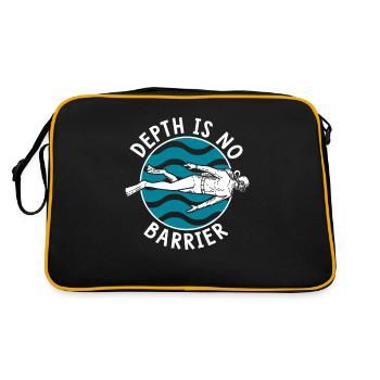 Depth Is No Barrier Diving Fins Goggles - Retro Bag - black/gold - Back