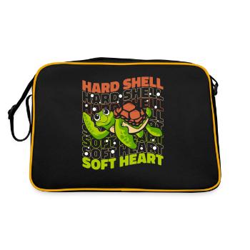 Hard Shell Soft Heart Giant Tortoise - Retro Bag - black/gold - Back