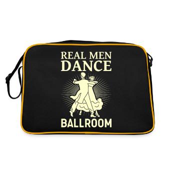 Real Men Dancing Partner Dance Couple Dance - Retro Bag - black/gold - Back