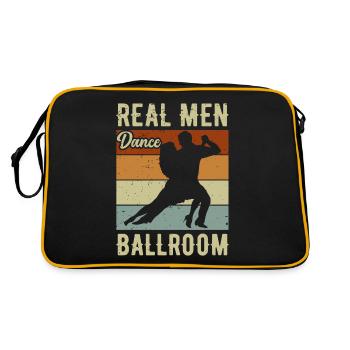Real Men Dancing Partner Dance Couple Dance - Retro Bag - black/gold - Back
