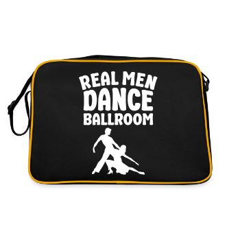 Real Men Dancing Partner Dance Couple Dance - Retro Bag - black/gold - Back