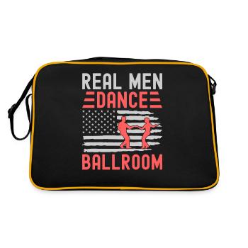 Real Men Dancing Partner Dance Couple Dance - Retro Bag - black/gold - Back