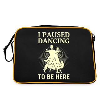 J’ai interrompu la danse de couple dansante - Sac Retro - noir/or - Dos