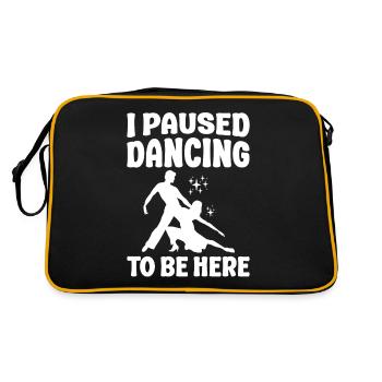 J’ai interrompu la danse de couple dansante - Sac Retro - noir/or - Dos