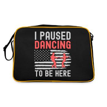 J’ai interrompu la danse de couple dansante - Sac Retro - noir/or - Dos