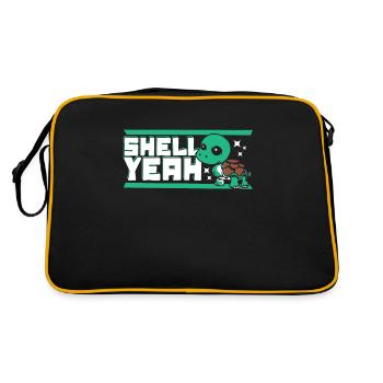 Shell yes giant tortoise tortoise - Retro Bag - black/gold - Back