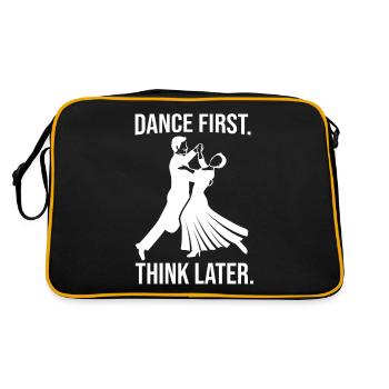 Danse d’abord penser plus tard Ballroom Couple Danse Danse - Sac Retro - noir/or - Dos