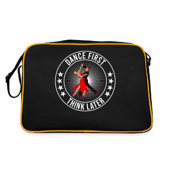 Danse d’abord penser plus tard Ballroom Couple Danse Danse - Sac Retro - noir/or - Dos