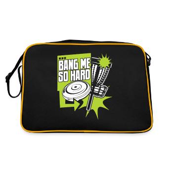 Bang Me So Hard Disc Golfeur Frisbee Golf Player - Sac Retro - noir/or - Dos