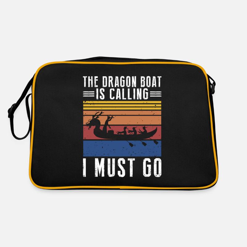 Bateau-dragon et équipage de bateau-dragon Sac Retro