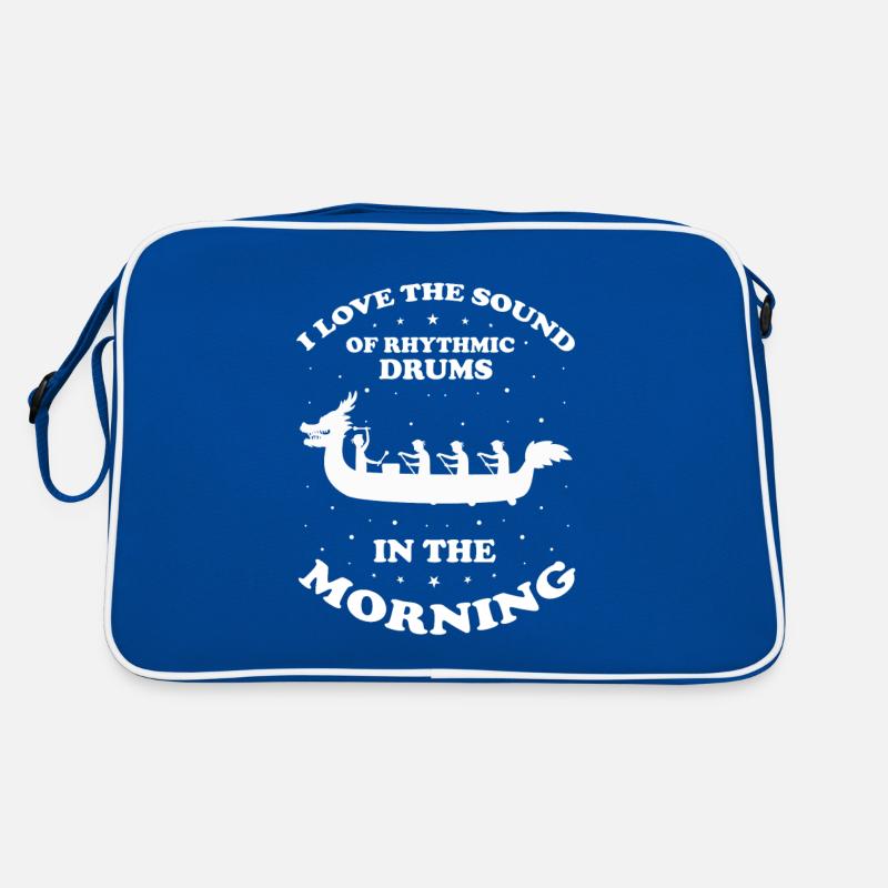 Drachenboot Crew und Drachenbootfahren Retro Tasche