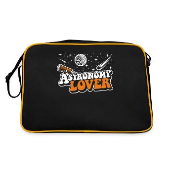 Astronomy Lover Astronomy Photographer Starry Sky - Retro Bag - black/gold - Back