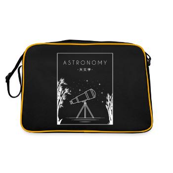 Astronomie Hanzi chinois Cosmologiste Ciel étoilé - Sac Retro - noir/or - Dos