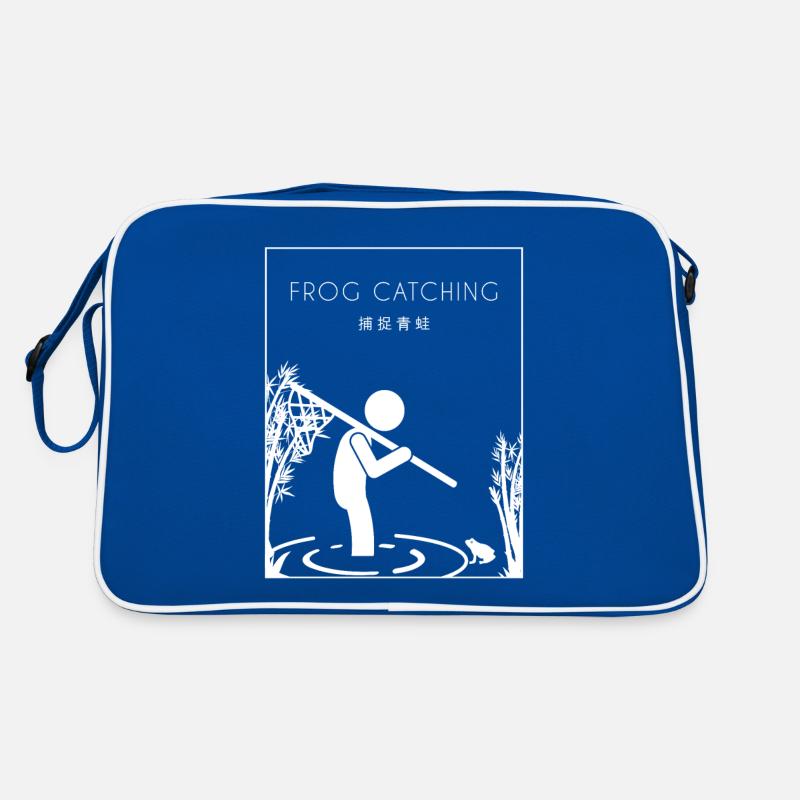 Frog Catching Chinese Hanzi Tadpole Toad Retro Bag