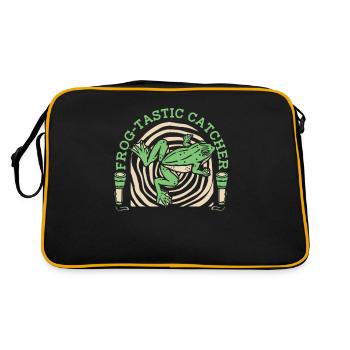 Frog Tastic Catcher Tadpole Tree Frog Frog - Retro Bag - black/gold - Back