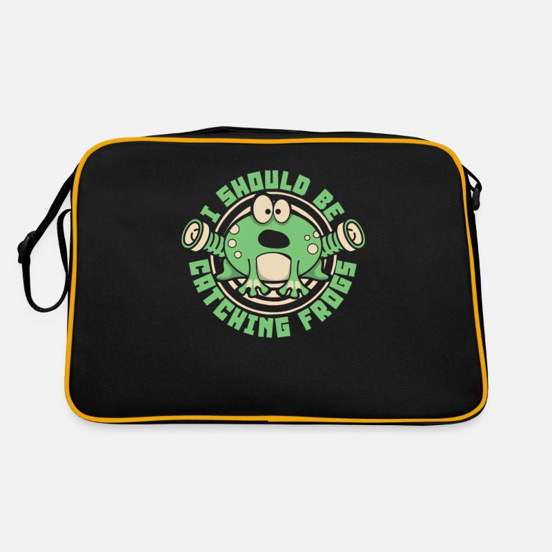I Should Be Catching Frogs Toad Tadpole Retro Bag