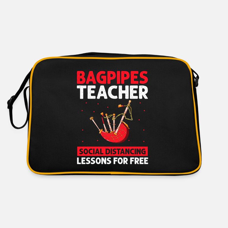 Cornemuse pour instructeurs de cornemuse et cornemuse Sac Retro