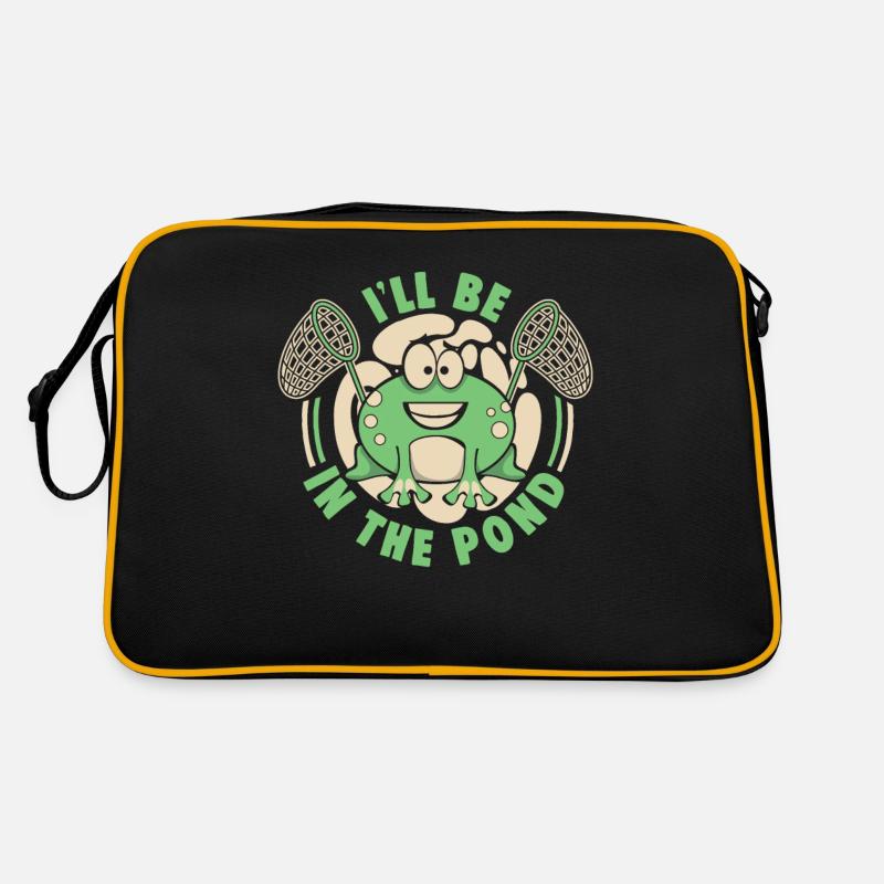 I'll Be In The Pond Tadpole Tree Frog Frog Retro Bag