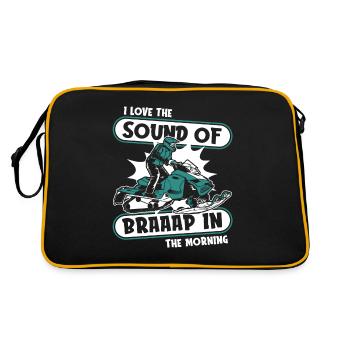 J’aime le son de Braap dans le conducteur du matin - Sac Retro - noir/or - Dos