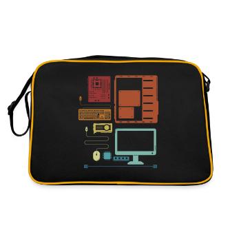 Retro Hardware Admin IT Operations Computer Scientist - Retro Bag - black/gold - Back