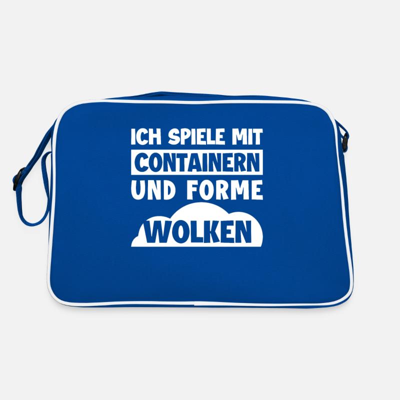 Ich Spiele Mit Containern Informatiker Admin Retro Tasche