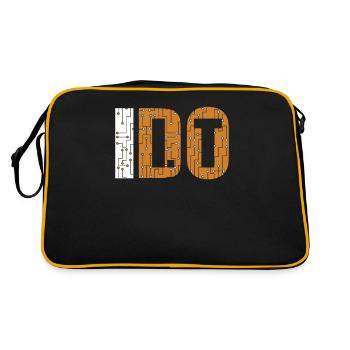 I Do It IT Operations Computer Scientist Admin - Retro Bag - black/gold - Back