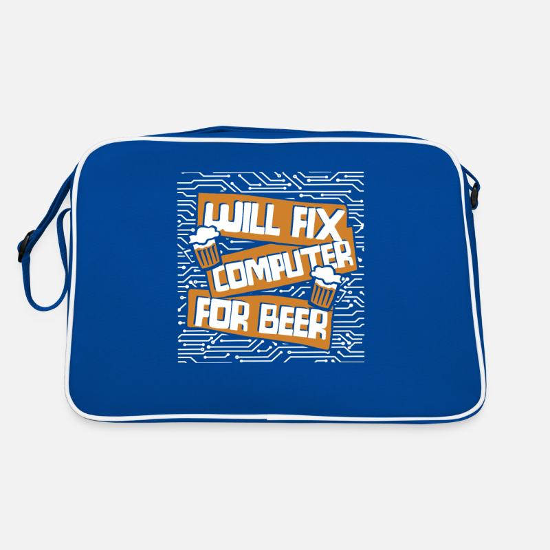 Will Fix Computer For Beer IT Operations Admin Retro Bag