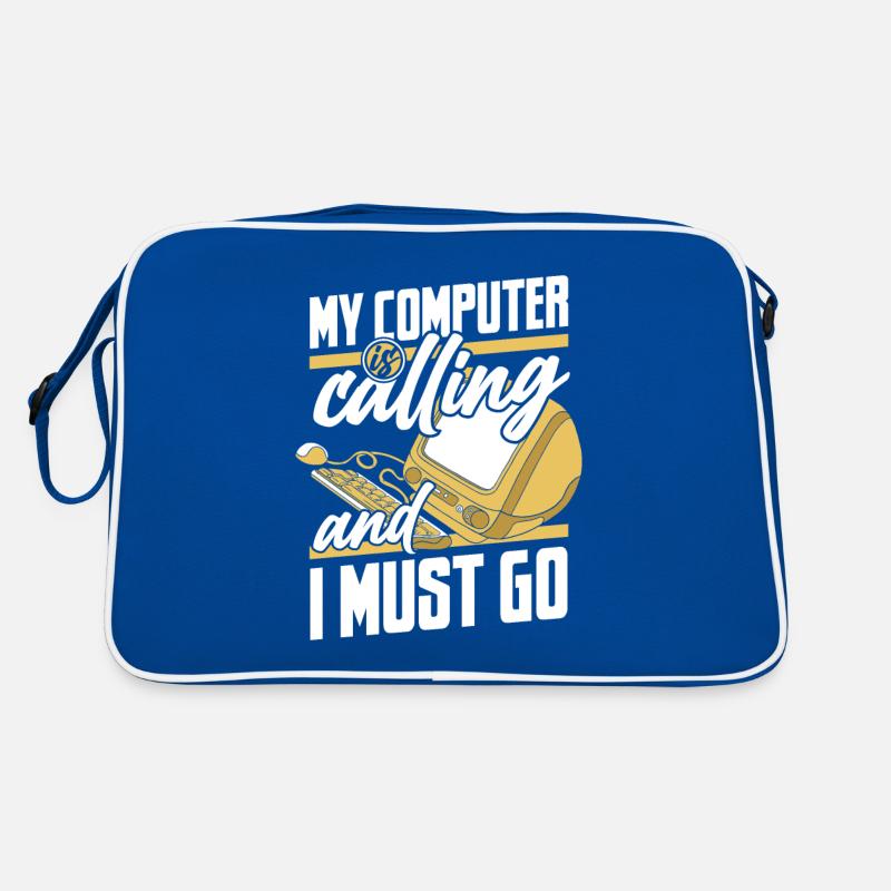 My Computer Is Calling IT Operations Computer Scientist Retro Bag