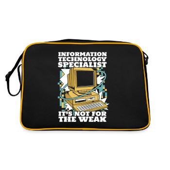 It's Not For The Weak Computer Scientist Admin - Retro Bag - black/gold - Back