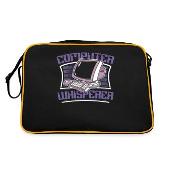 Computer Whisperer Admin IT Operations Administrator - Retro Bag - black/gold - Back