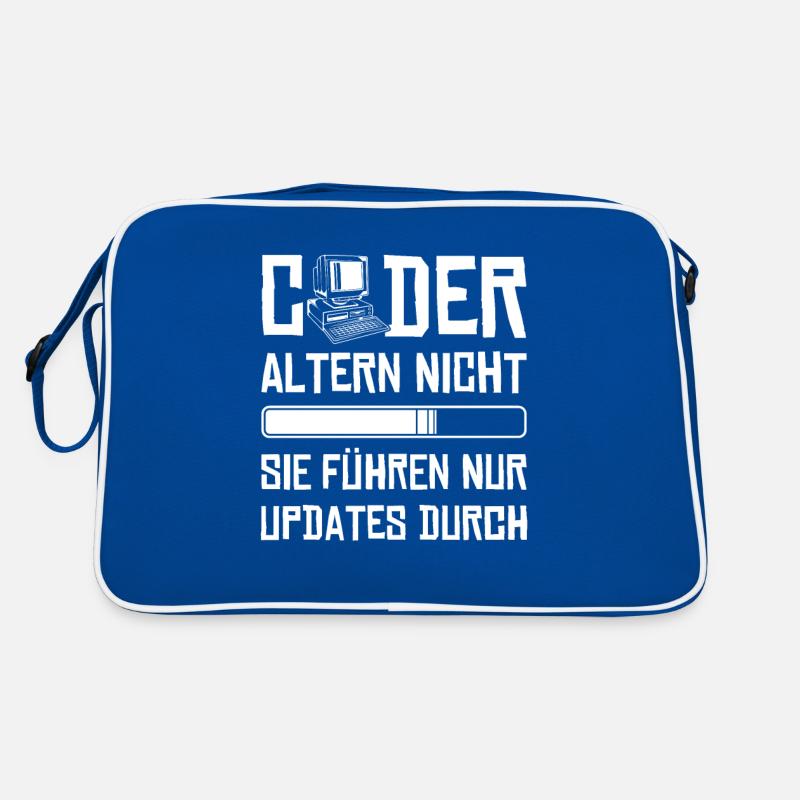 Coder Altern Nicht Developer Softwareingenieur Retro Tasche