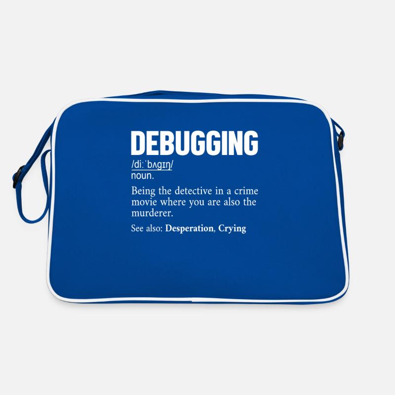 Définition de débogage Développeur Codeur Programmeur Sac Retro