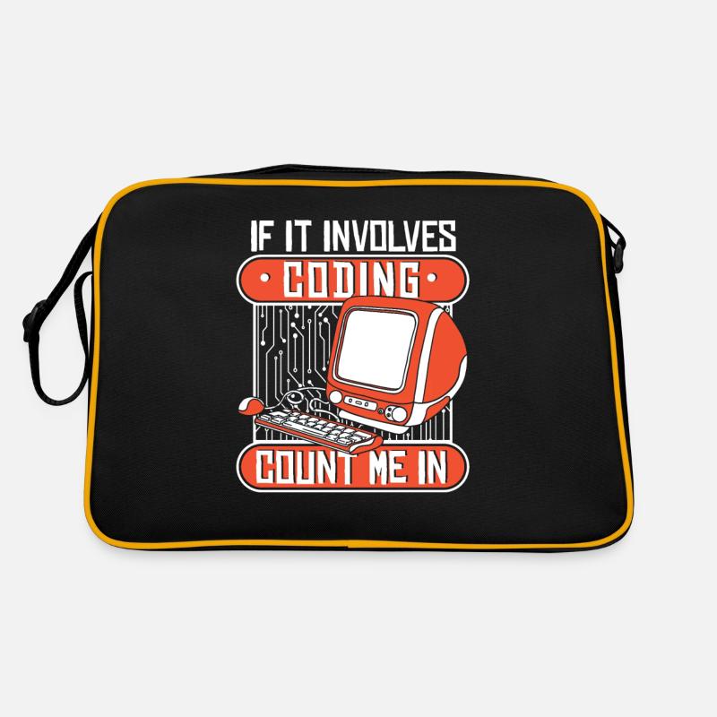 If It Involves Coding Count Me In Developer Retro Bag