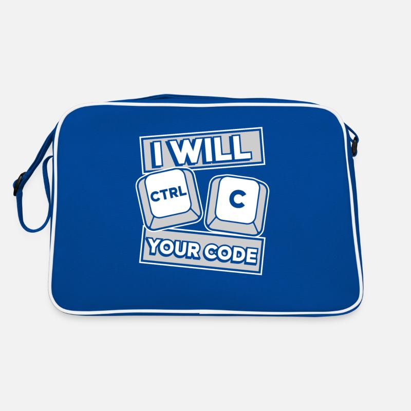 I Will Ctrl C Your Code Developer Coder Retro Tasche