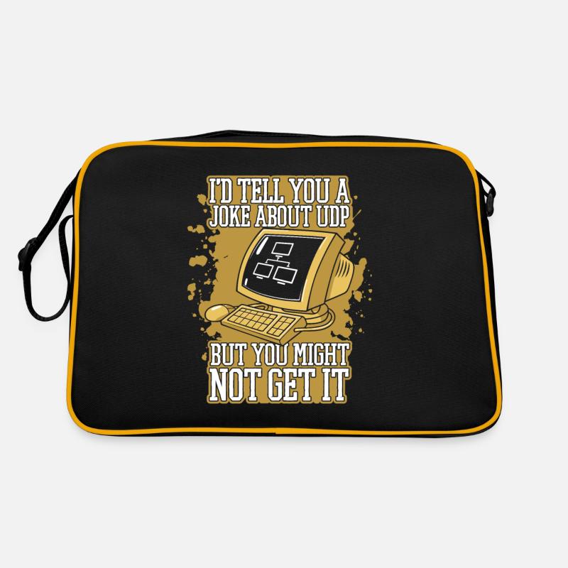 Je vous raconterais une blague sur UDP Developer Coder Sac Retro