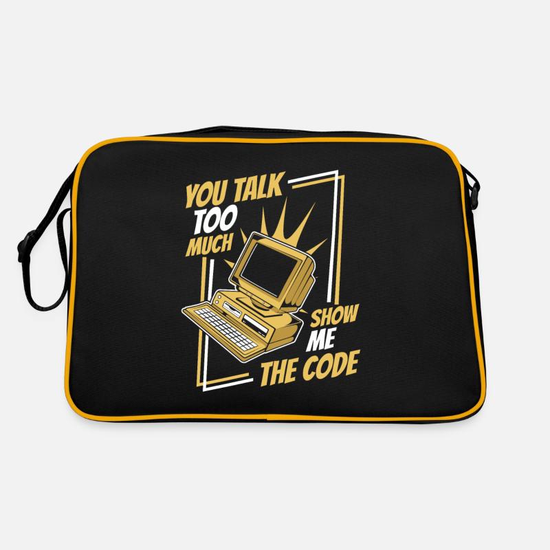 Tu parles trop Montrez-moi le développeur de code Sac Retro