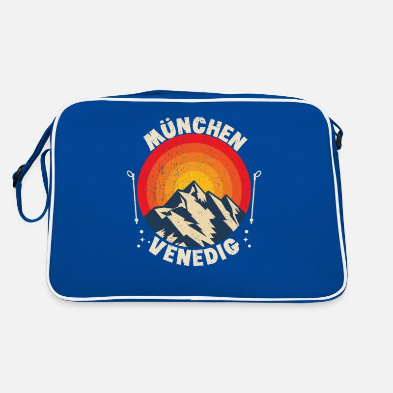 Alpenüberquerung München Venedig Fernwanderweg Retro Tasche