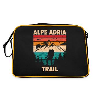 Traversée des Alpes Alpe Adria Trail Ferwanderweg - Sac Retro - noir/or - Dos