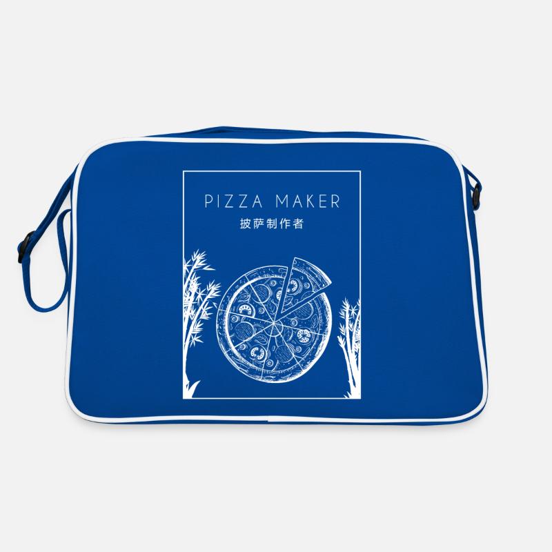 Pizza Maker Chinese Hanzi Pizza Tray Pizza Oven Retro Bag