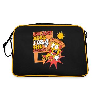 I'm Just Here For The Recipe Pizza Tray Pizza - Retro Bag - black/gold - Back